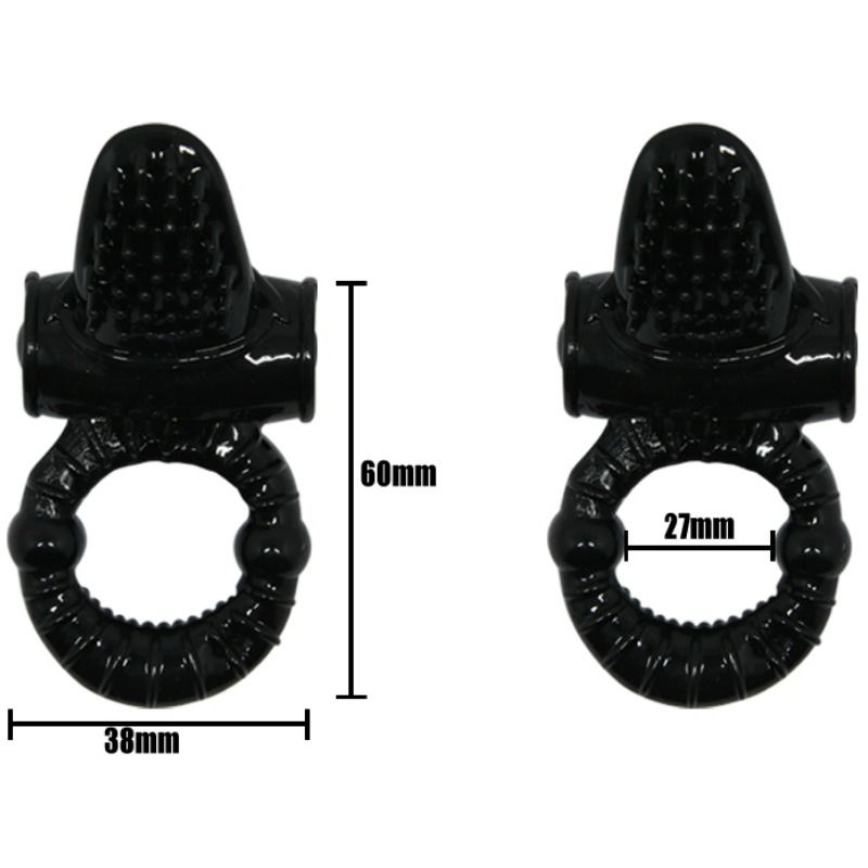 BAILE - SWEET RING ANILLO VIBRADOR CON CONEJO TEXTURADO