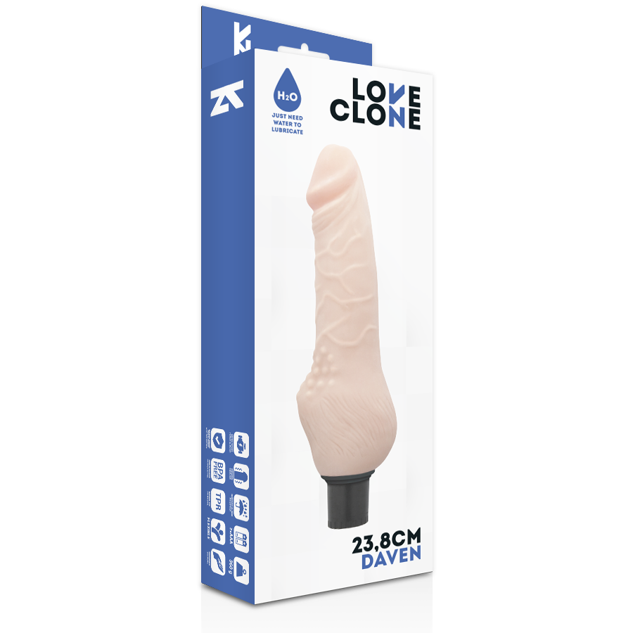 LOVECLONE - DAVEN REALISTIC SELF LUBRICATION 23.8 CM -O- 3.8 CM
