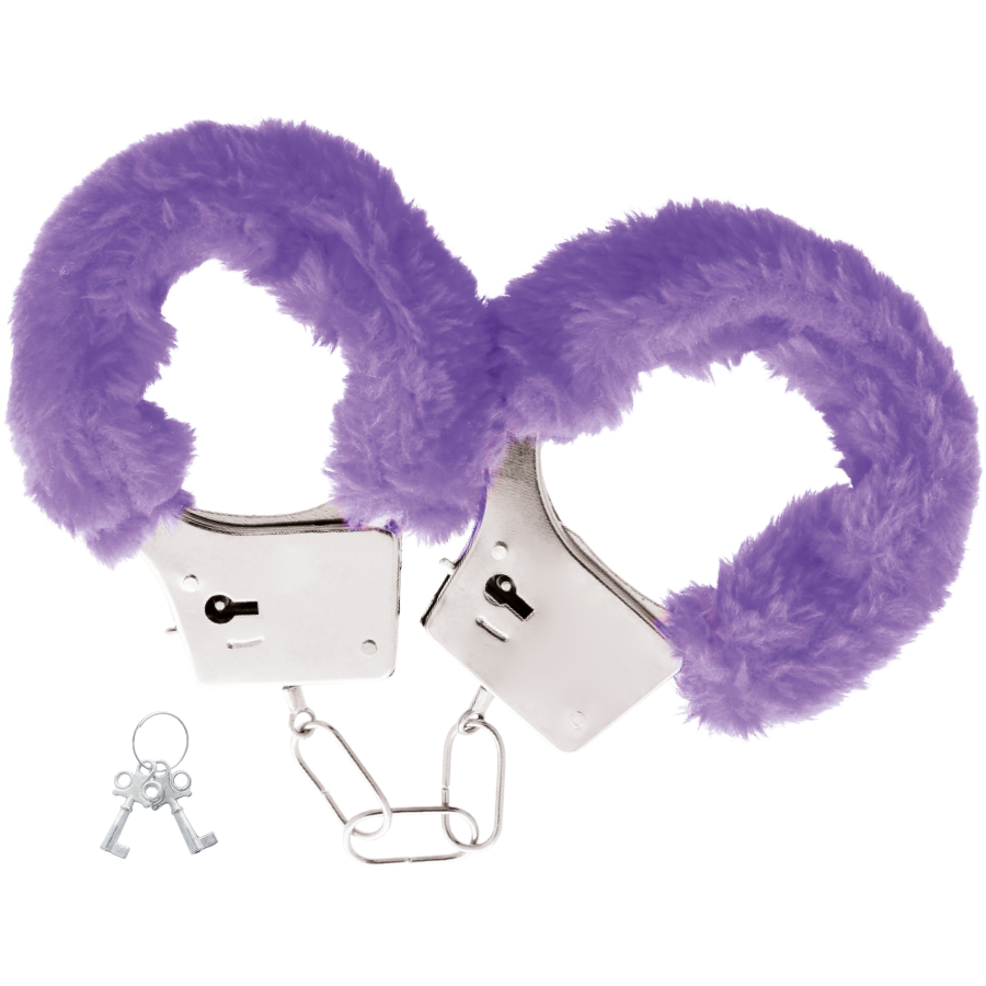 DARKNESS - PURPLE LINING METAL HANDCUFFS