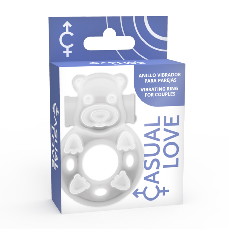CASUAL LOVE - ANILLO VIBRADOR CONEJO TRANSPARENTE 26