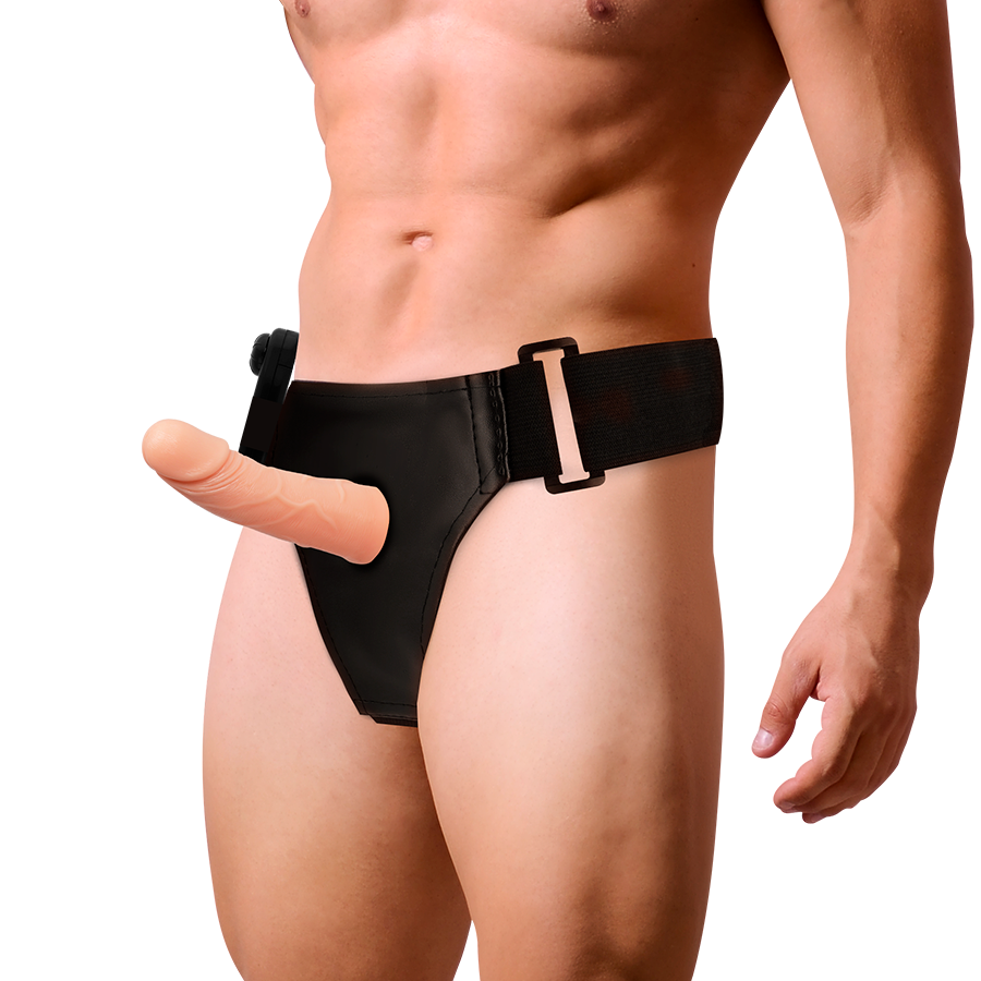 ARNÉS ATRACCIÓN - RNES ESTRUCTURAS HUECAS CON VIBRADOR 15 CM -O- 5 CM