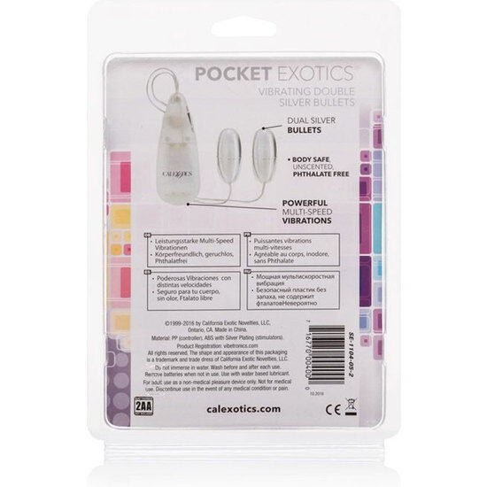 CALEXOTICS - BALAS VIBRATORIAS SILVER DUO
