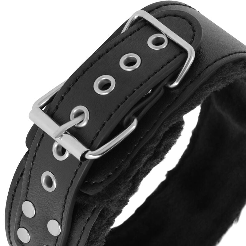 OSCURIDAD - COLLAR DE FORRO CON CADENA DE TITANIO