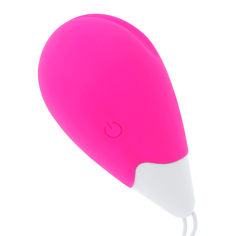 OHMAMA - HUEVO VIBRADOR DE 10 MODOS ROSA Y BLANCO