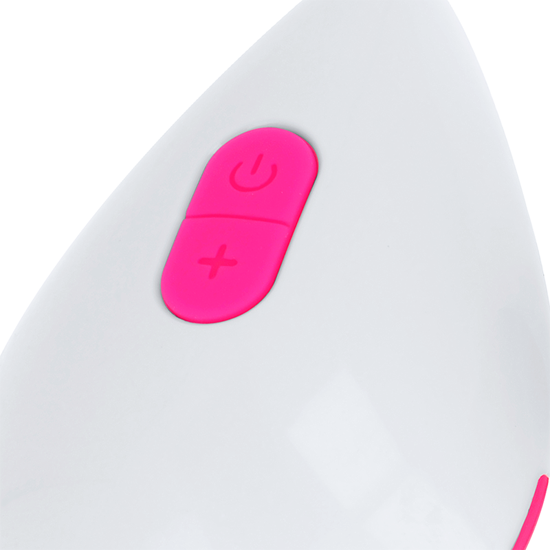 OHMAMA - HUEVO VIBRADOR DE 10 MODOS ROSA Y BLANCO