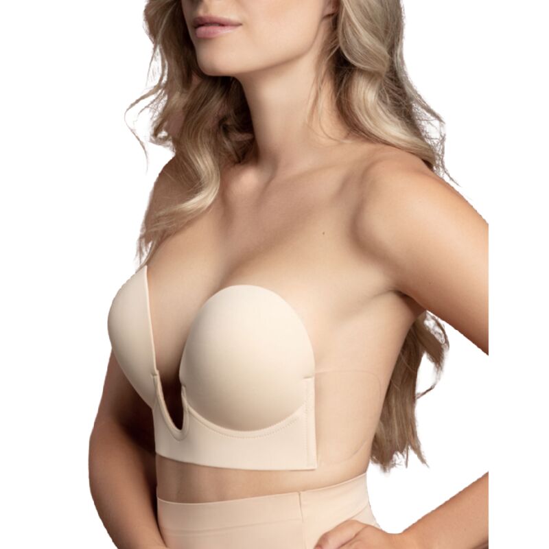 BYE-BRA - BLACK U-Strapless Bra, B CUP