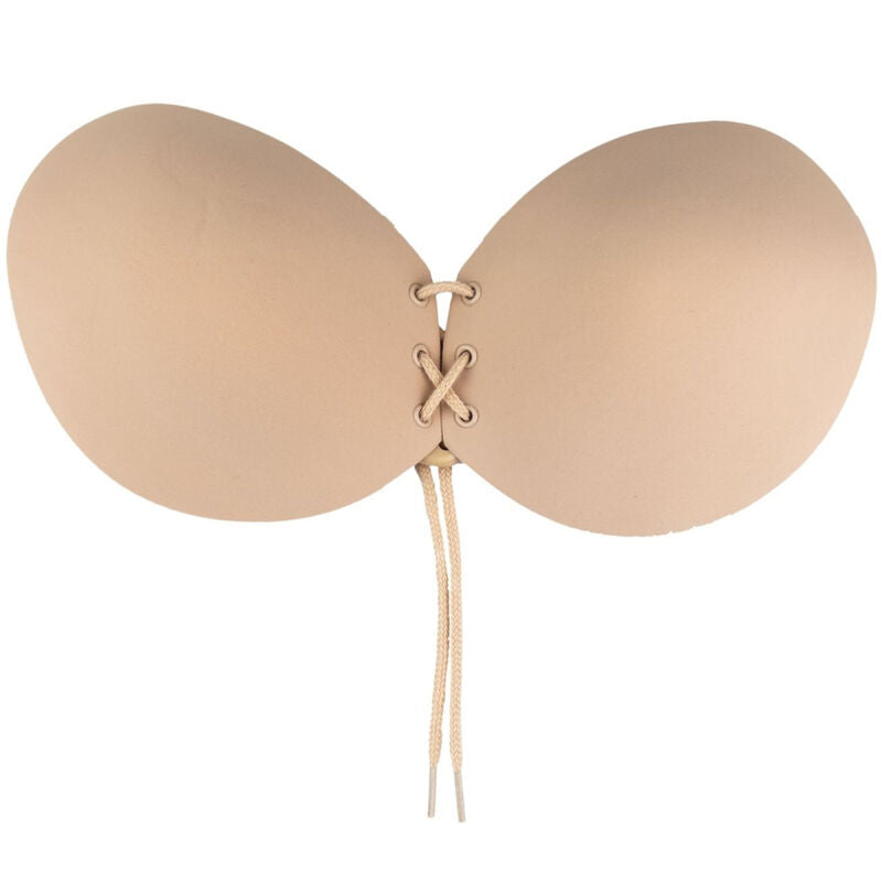 BYE-BRA - BLACK INTERLACED ADHESIVE BRA, CUP A