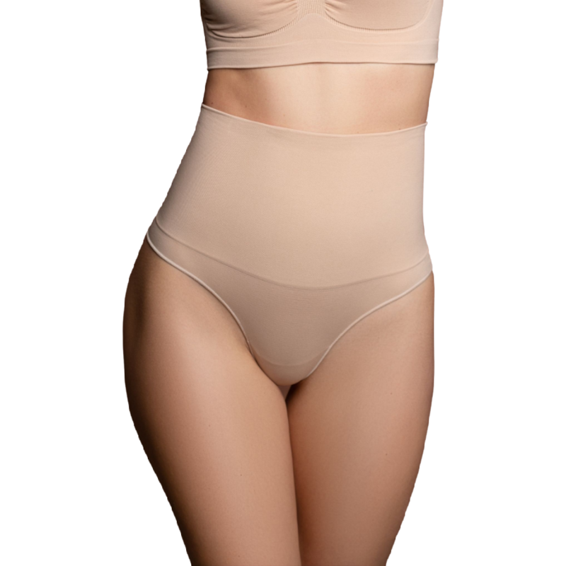 BYE-BRA - SEAMLESS THONG STYLE BELT BLACK SIZE L