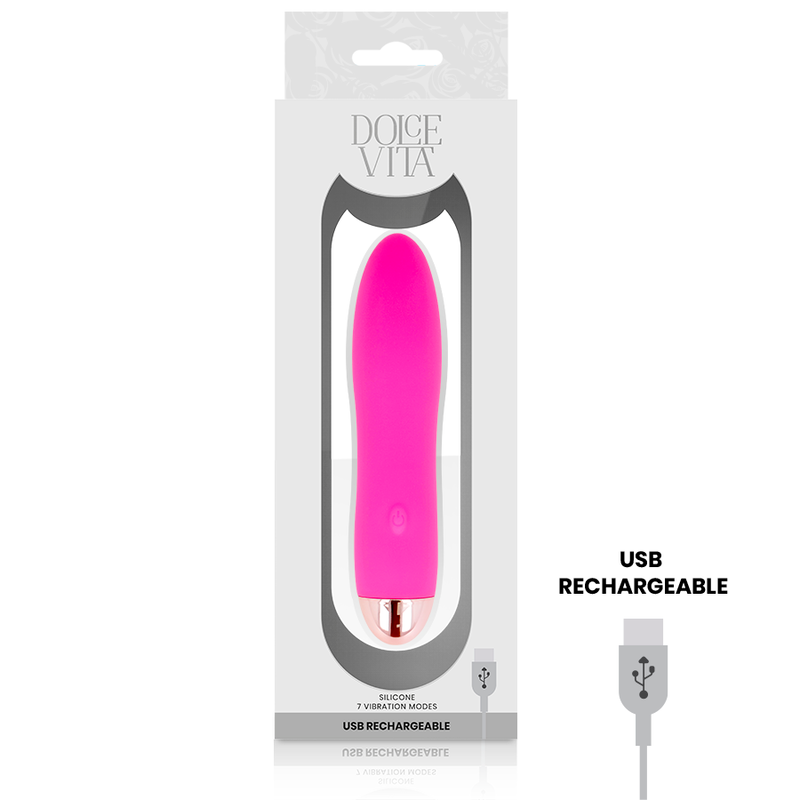 FOUR PINK 7 SPEEDS RECHARGEABLE VIBRATOR