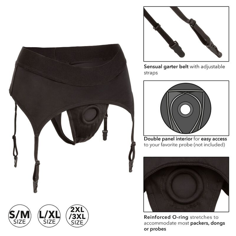 CALEXOTICS - BOUNDLESS THONG WITH GATHER L/XL