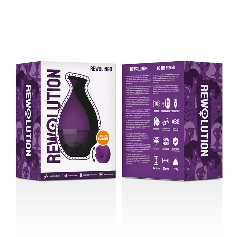 REWOLUTION - VIBRADOR CON LENGUA REWOLINGO
