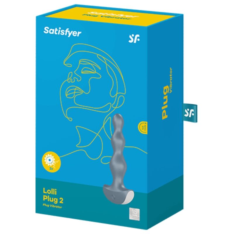 SATISFYER - LOLLI PLUG VIBRATOR 2 PLUG GRAY