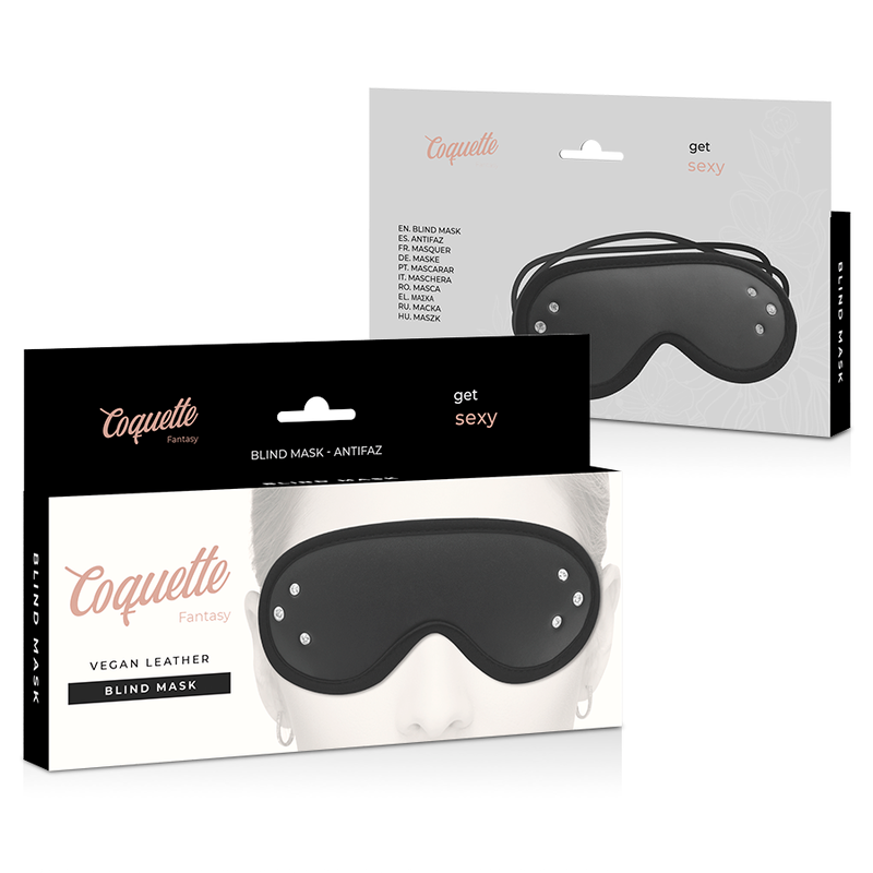 COQUETTE CHIC DESIRE - FANTASY VEGAN LEATHER MASK WITH NEOPRENE LINING