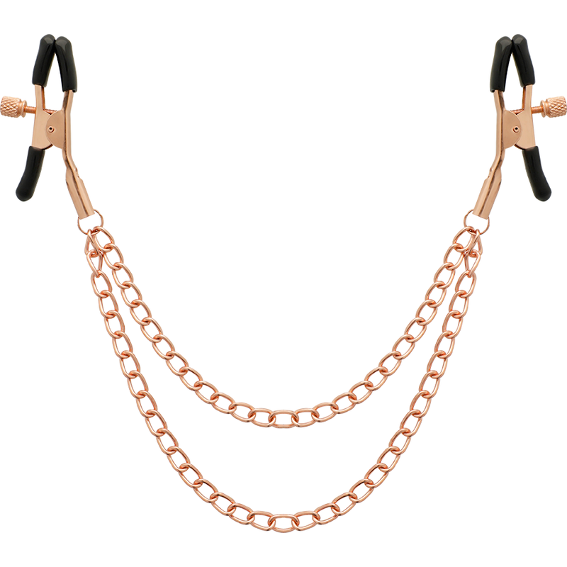 COQUETTE CHIC DESIRE - FANTASY METAL TOE CLIPS WITH CHAIN