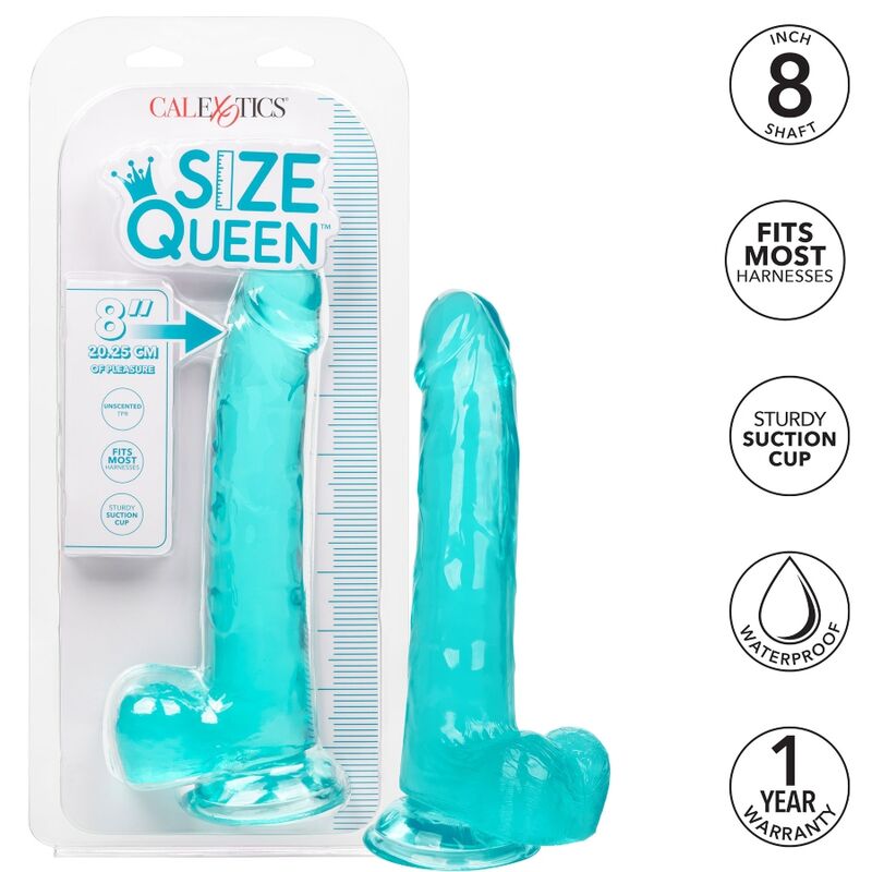 CALEXOTICS - QUEEN SIZE DILDO BLUE 20.3 CM