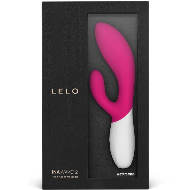 LELO - INA WAVE 2 SPECIAL LUXURY VIBRATOR CERISE MOVEMENT