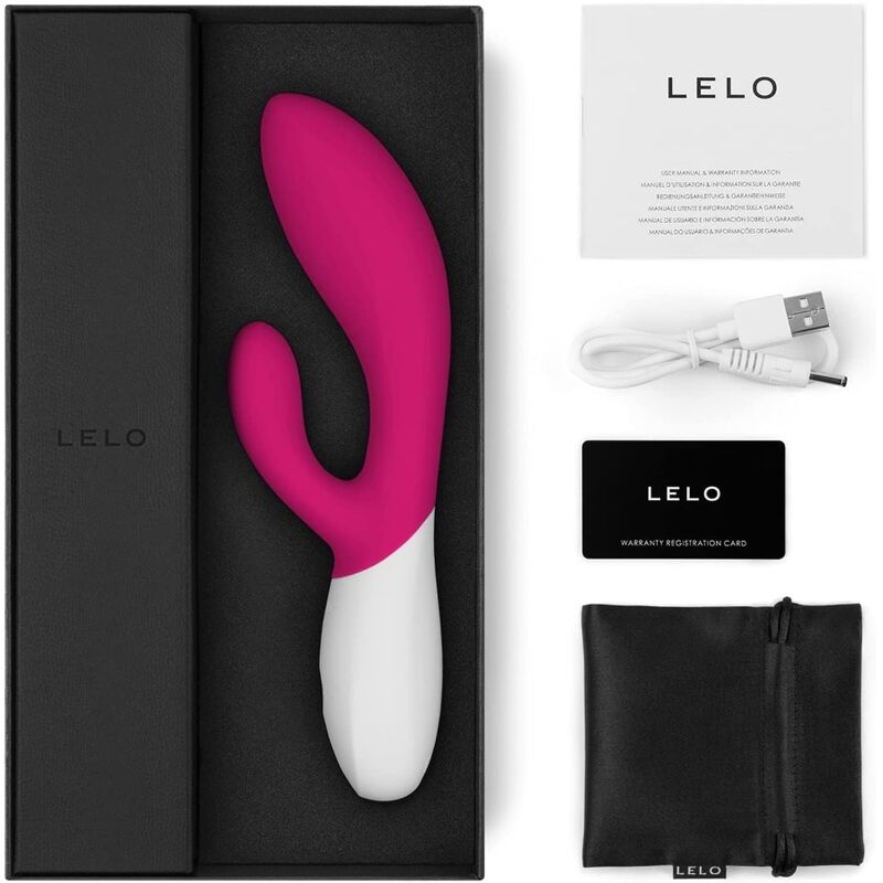 LELO - INA WAVE 2 SPECIAL LUXURY VIBRATOR CERISE MOVEMENT