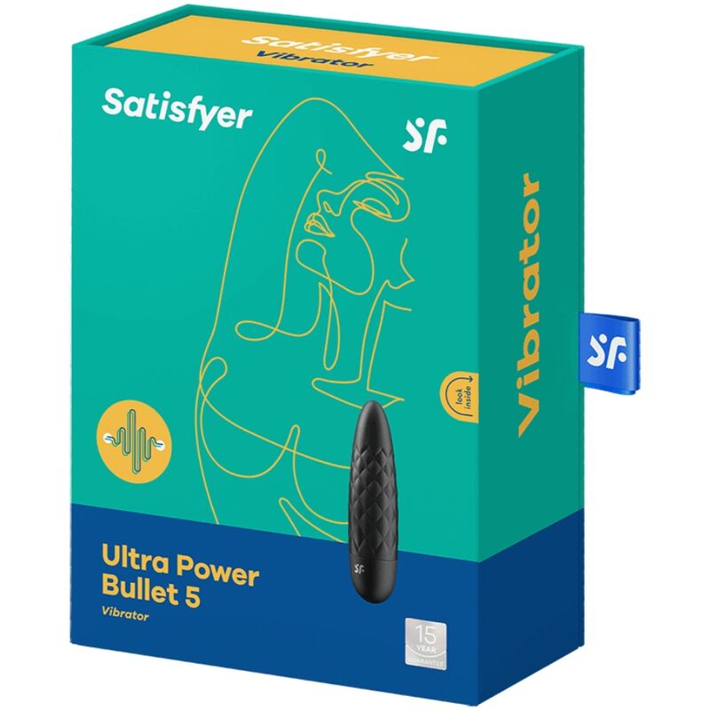 SATISFYER - BALA ULTRA POWER 5 NEGRA