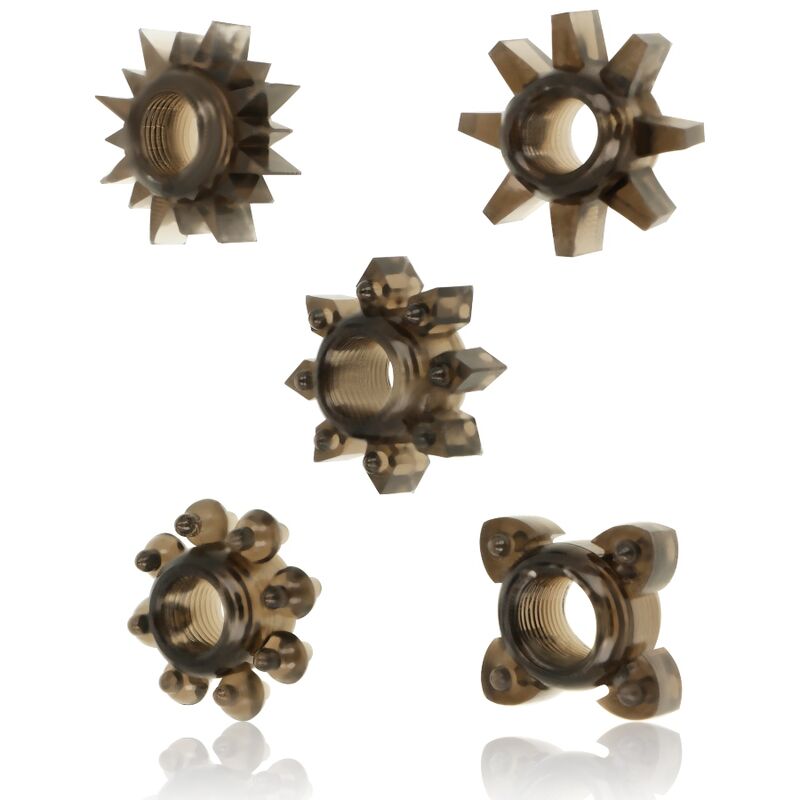 OHMAMA - SET OF 5 SILICONE RINGS FOR TESTICLES AND PENIS