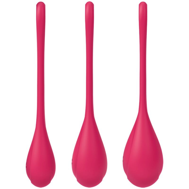 SATISFYER - SET DE ENTRENAMIENTO DE POTENCIA YONI 1 ROJO