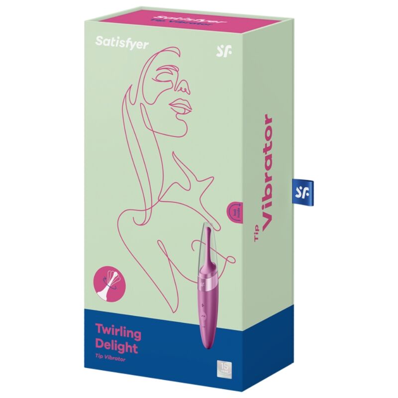 SATISFYER - TWIRLING DELIGHT PURPLE CLITORAL STIMULATOR