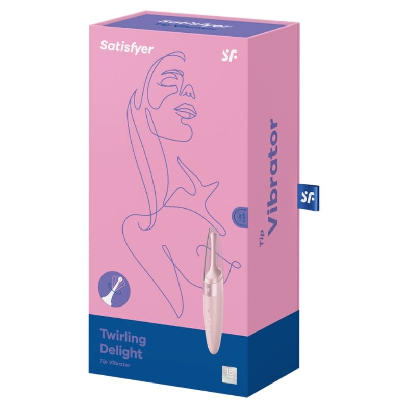 SATISFYER - TWIRLING DELIGHT CLITORAL STIMULATOR PINK