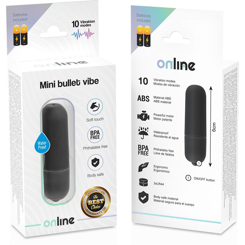 MINI BLACK VIBRATING BULLET