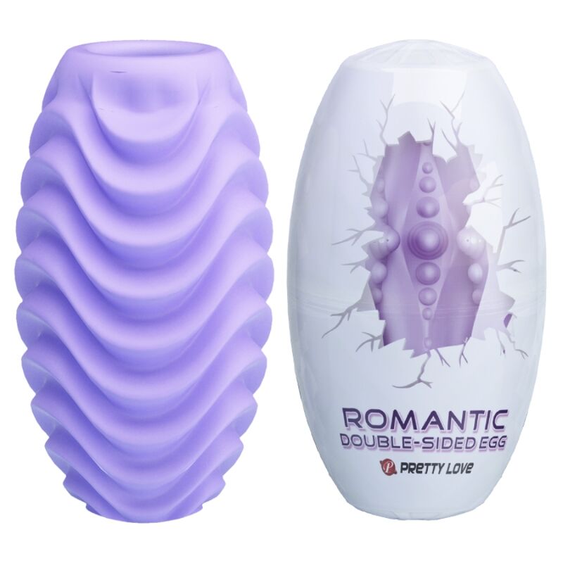 PRETTY LOVE - DOUBLE SIDED PURPLE MASTURBATOR EGG