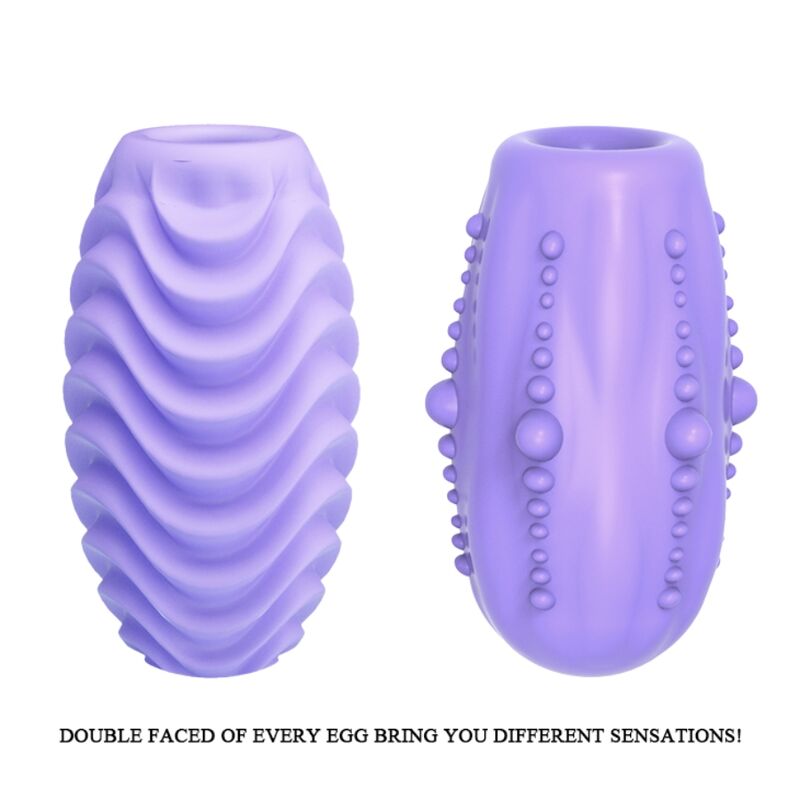PRETTY LOVE - DOUBLE SIDED PURPLE MASTURBATOR EGG