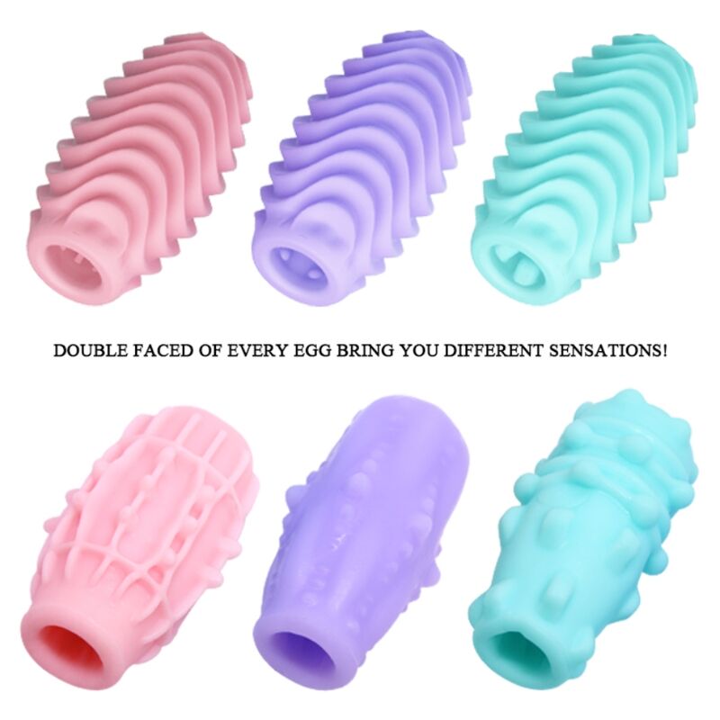 PRETTY LOVE - DOUBLE SIDED MASTURBATOR EGG - 15 UNITS