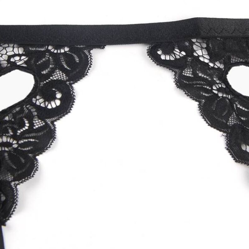 SUBBLIME - THREE PIECE SET BRA + GARTER BELT + PANTIES S/M