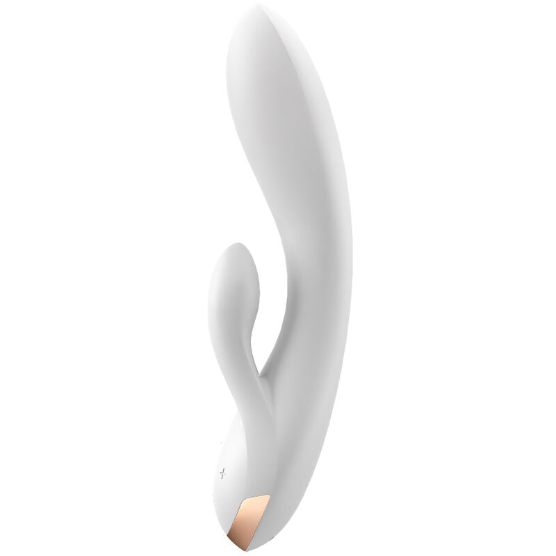 SATISFYER - DOUBLE FLEX WHITE VIBRATOR APP