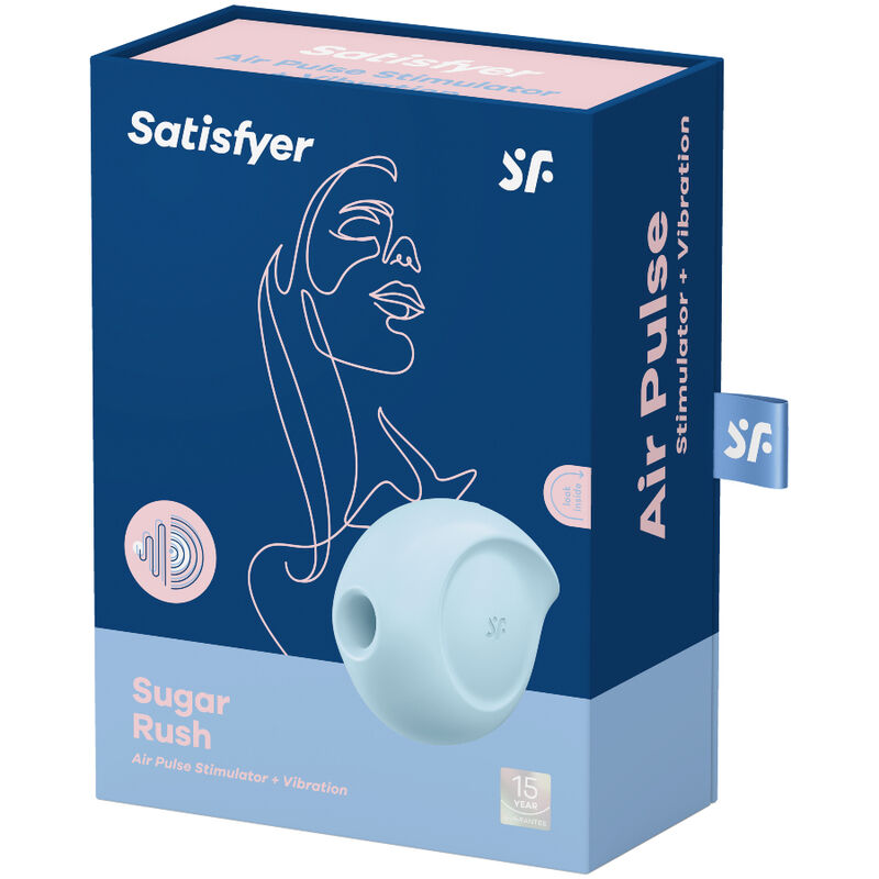 SATISFYER - SUGAR RUSH AIR PULSE STIMULATOR AND VIBRATOR PINK