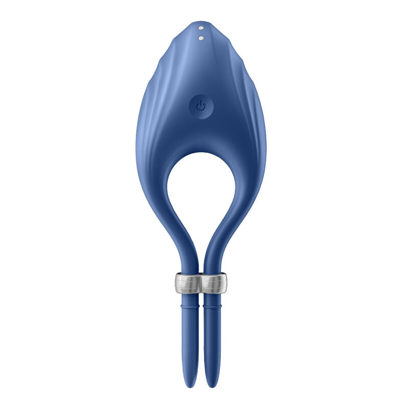 SATISFYER - BLUE DUELISM RING VIBRATOR