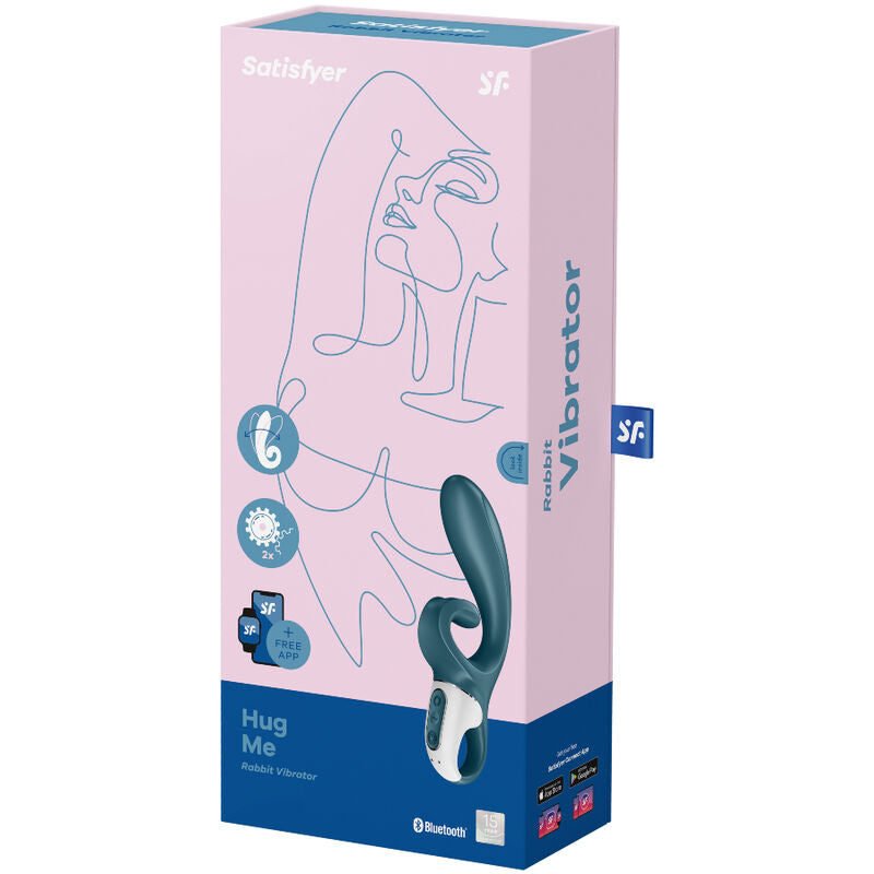 APLICACIÓN VIBRADOR HUG ME BLUE RABBIT DE SATISFYER