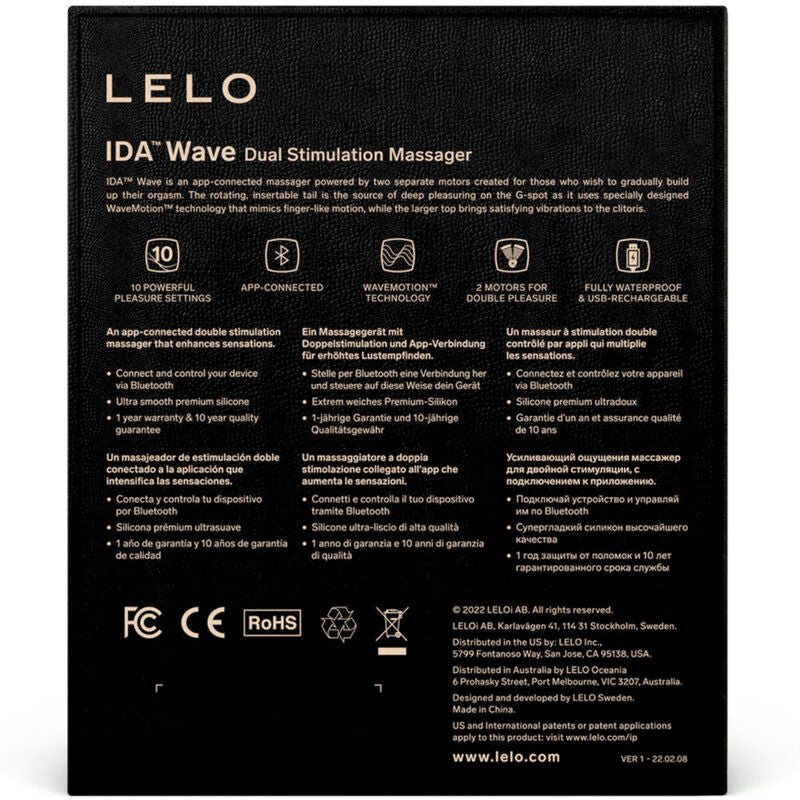 LELO - IDA WAVE CORAL COUPLES MASSAGE