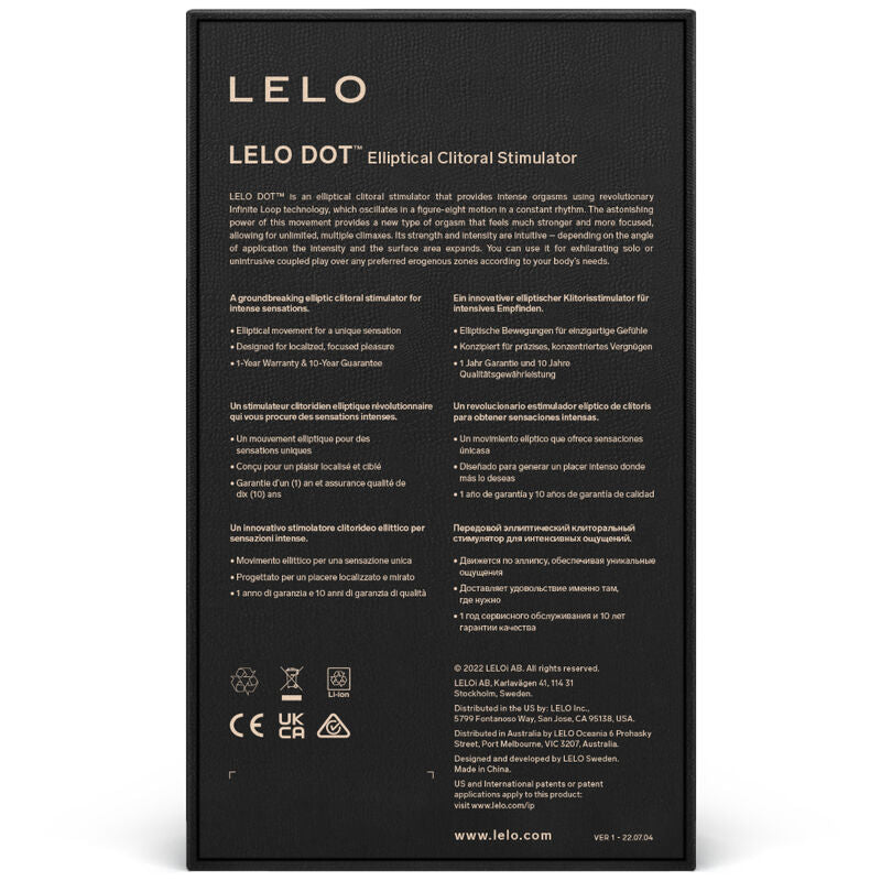 LELO - ESTIMULADOR DE CLÍTORIS DOT - AQUA
