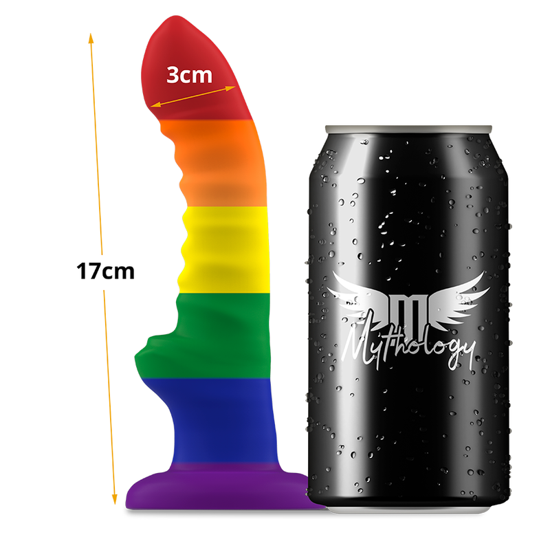 Pride Silicone Dildo with Suction Cup - Mythology Colby