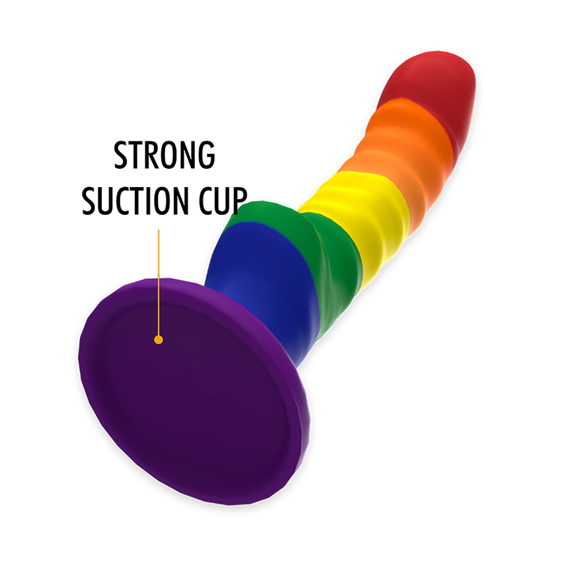 Pride Silicone Dildo with Suction Cup - Mythology Colby