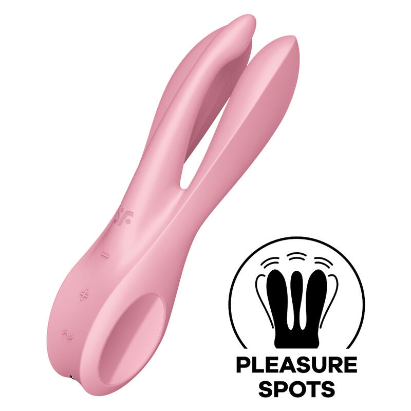 SATISFYER - THREESOME VIBRATOR 1 BLUE