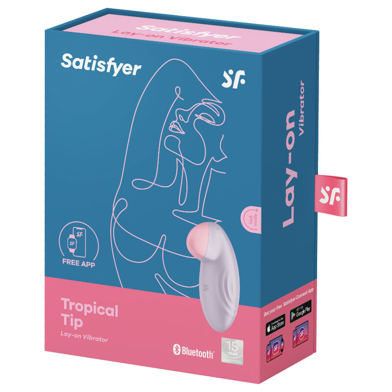 SATISFYER - BLUE TROPICAL TIP LAY-ON VIBRATOR