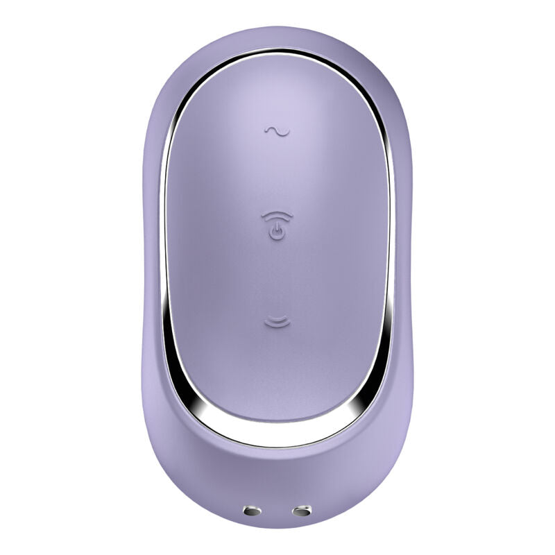 SATISFYER - PRO TO GO 2 VIOLET DOUBLE AIR PULSE STIMULATOR AND VIBRATOR