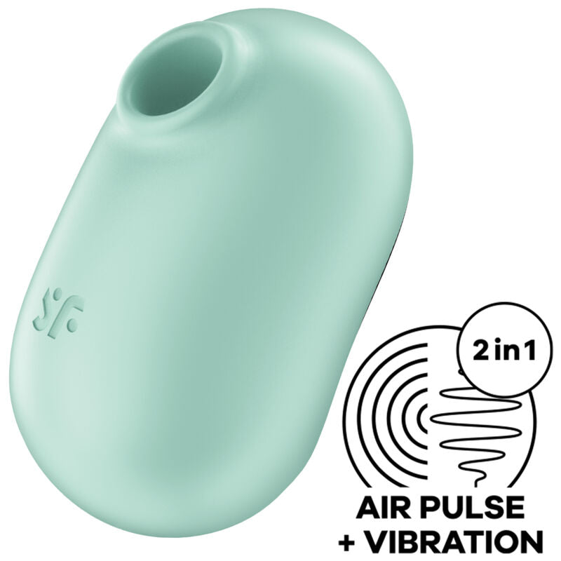 SATISFYER - PRO TO GO 2 VIOLET DOUBLE AIR PULSE STIMULATOR AND VIBRATOR