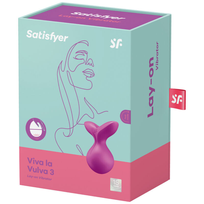 SATISFYER - LAY-ON VIBRATOR VIVA LA VULVA 3 GREEN