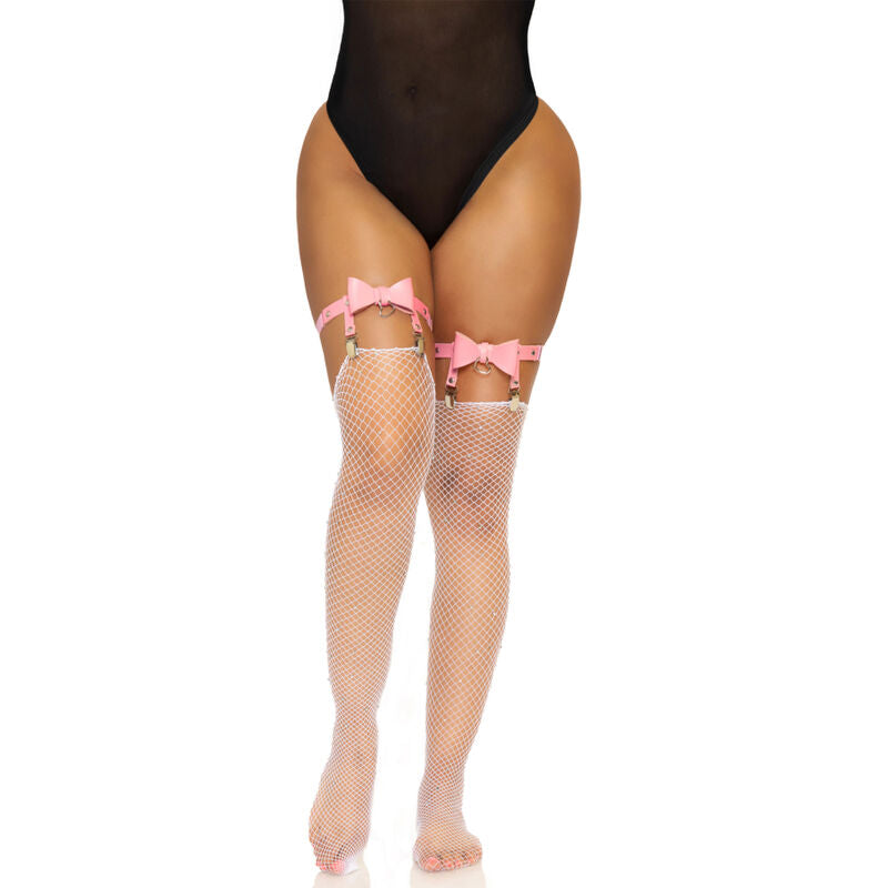 LEG AVENUE - ZAPATOS ALTOS DE PIEL VEGANA TALLA ÚNICA - NEGRO