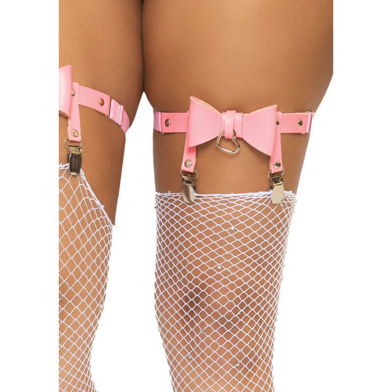 LEG AVENUE - ZAPATOS ALTOS DE PIEL VEGANA TALLA ÚNICA - NEGRO