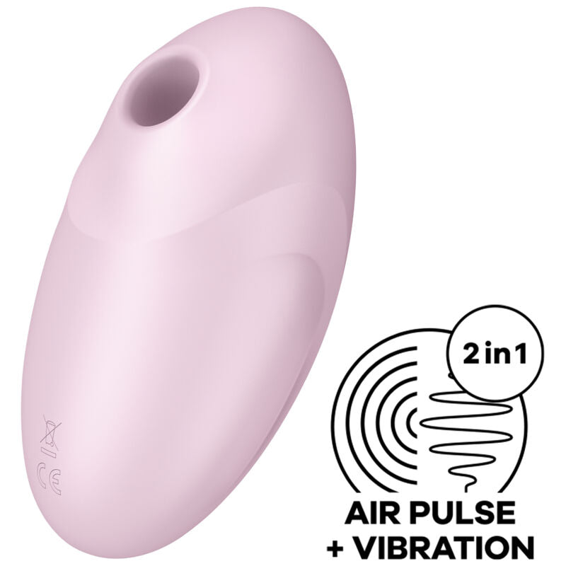 SATISFYER - VULVA LOVER 3 AIR PULSE STIMULATOR AND VIBRATOR 3 BLACK