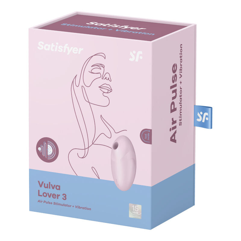 SATISFYER - VULVA LOVER 3 AIR PULSE STIMULATOR AND VIBRATOR 3 BLACK
