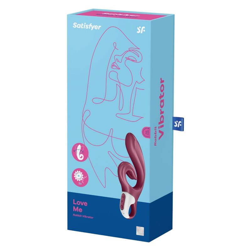 SATISFYER - LOVE ME RABBIT VIBRAO BLUE
