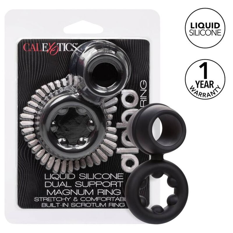 CALEXOTICS - ALPHA DUAL MAGNUM BLACK RING